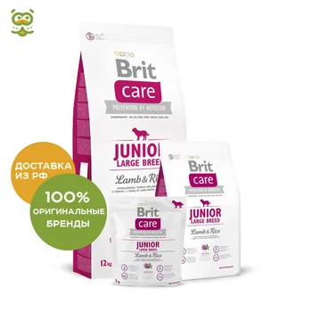 Food Brit Care Junior Large Breed Lamb & Rice for puppies large rocks, Lamb and rice, 1 kg.
Food Brit Care Junior Large Breed Lamb & Rice for puppies large rocks, Lamb and rice, 1 kg.