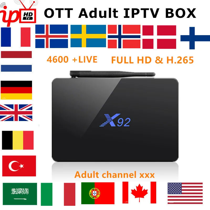 X92 French IPTV BOX android tv box 7.1 2G 16G+5400+live IPTV Netherland UK Europe Sweden Nordic Norway Canada USA smart tv box
X92 French IPTV BOX android tv box 7.1 2G 16G+5400+live IPTV Netherland UK Europe Sweden Nordic Norway Canada USA smart tv box