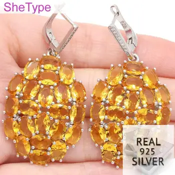 SheType Long Big Heavy 15.23g Golden Citrine Gift For Sister Real 925 Solid Sterling Silver Earrings 51x26mm
SheType Long Big Heavy 15.23g Golden Citrine Gift For Sister Real 925 Solid Sterling Silver Earrings 51x26mm