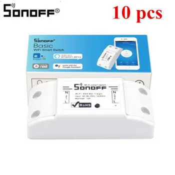 10pcs SONOFF Basic Wireless Wifi Switch Remote Control Domotica Wifi Switch Smart Google Home Controller Work with Alexa HWC
10pcs SONOFF Basic Wireless Wifi Switch Remote Control Domotica Wifi Switch Smart Google Home Controller Work with Alexa HWC