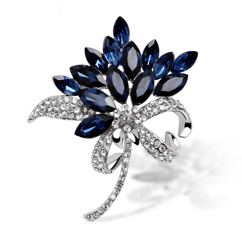 New Fashion Jewelry Rhinestone Flower Brooches Women Men Vintage Sweater Scarf Pins Crystal Leaf Brooch Wedding Gift
New Fashion Jewelry Rhinestone Flower Brooches Women Men Vintage Sweater Scarf Pins Crystal Leaf Brooch Wedding Gift