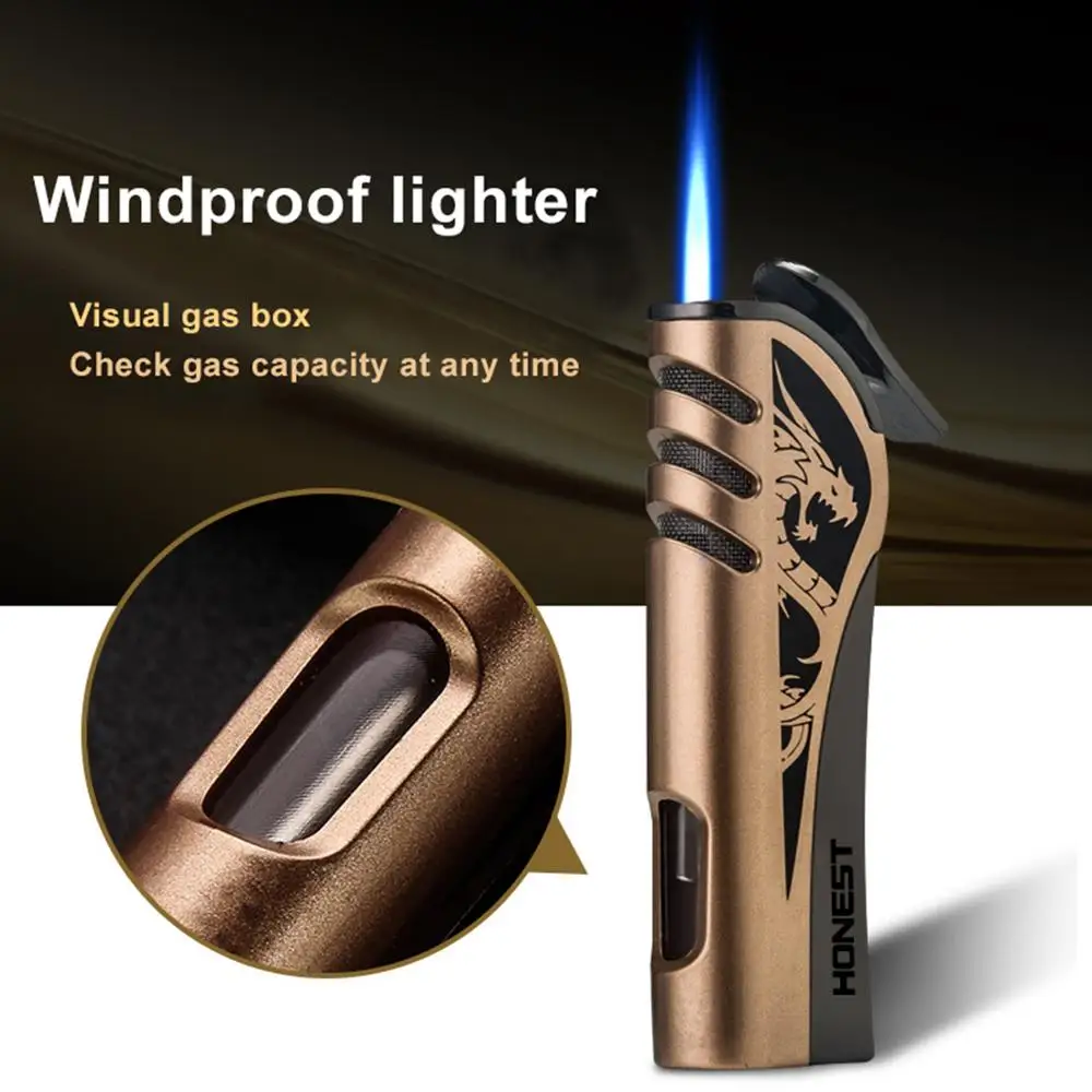 4 color Blue Flame Inflatable Windproof Cigaretter Lighter Torch lighter Singel Jet Flame Personality Metal lighter gift for Men
4 color Blue Flame Inflatable Windproof Cigaretter Lighter Torch lighter Singel Jet Flame Personality Metal lighter gift for Men