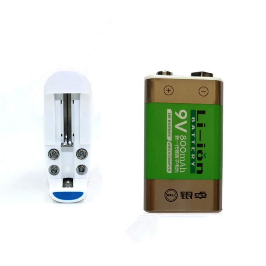 800mAh Li-ion 9 V Rechargeable Batteries For Smoke detectors Wireless Microphones+9 V charger
800mAh Li-ion 9 V Rechargeable Batteries For Smoke detectors Wireless Microphones+9 V charger