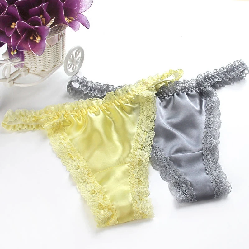 Sexy Lace Panties Seamless Women Underwear Briefs 100% Silk for Ladies Bikini Satin Transparent Lingerie G-String DropShipping
Sexy Lace Panties Seamless Women Underwear Briefs 100% Silk for Ladies Bikini Satin Transparent Lingerie G-String DropShipping