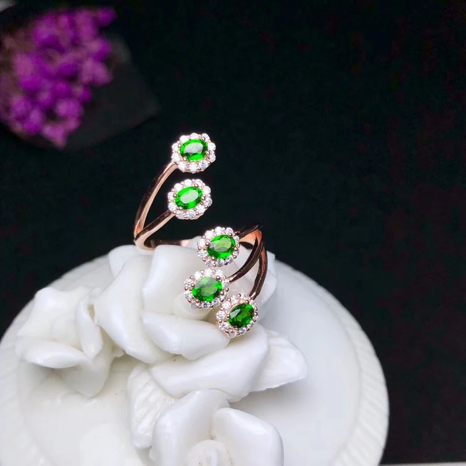 KJJEAXCMY boutique jewelry 925 sterling silver inlaid natural diopside ring female support test
KJJEAXCMY boutique jewelry 925 sterling silver inlaid natural diopside ring female support test