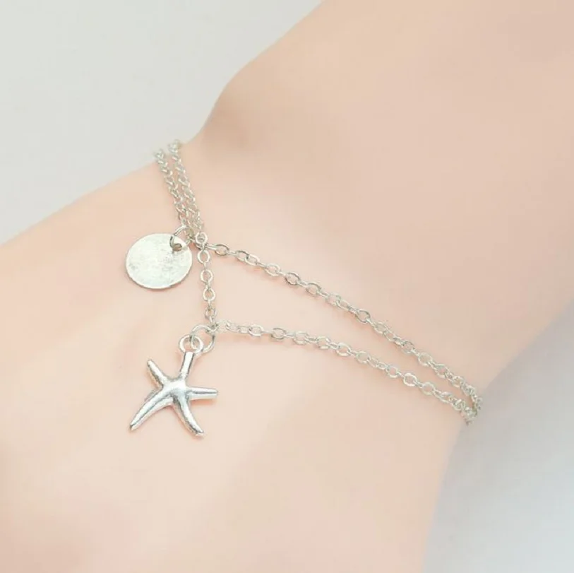 Boho Starfish Star Round Charm Bracelets For Women Fashion Simple Multilayer Chain Bangles Female Jewelry Pulseira Feminina
Boho Starfish Star Round Charm Bracelets For Women Fashion Simple Multilayer Chain Bangles Female Jewelry Pulseira Feminina
