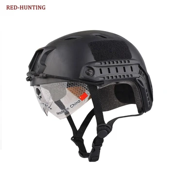Tactical Army Helmet Combat SWAT Fast PJ Type Hunting Helmet with Protective Goggles for Shooting Airsoft Paintball
Tactical Army Helmet Combat SWAT Fast PJ Type Hunting Helmet with Protective Goggles for Shooting Airsoft Paintball