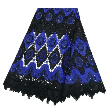 HFX Black Mix Royal Blue Nigeria African Lace Fabric Indian Embroidery Lace Guipure Cord Lace Fabric For Wedding Dress X979-2
HFX Black Mix Royal Blue Nigeria African Lace Fabric Indian Embroidery Lace Guipure Cord Lace Fabric For Wedding Dress X979-2
