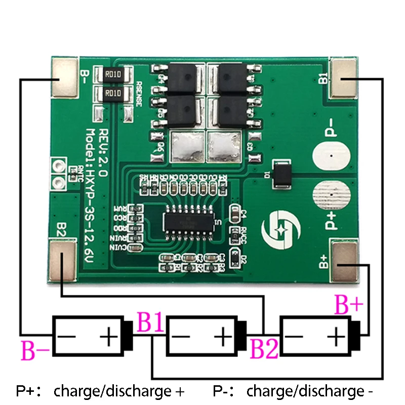 3S 11.1V 12V 12.6V Lithium Battery Protection Board Anti Overcharge Over Discharge Current 14A 20A Li-ion Lipo Cell BMS Module
3S 11.1V 12V 12.6V Lithium Battery Protection Board Anti Overcharge Over Discharge Current 14A 20A Li-ion Lipo Cell BMS Module