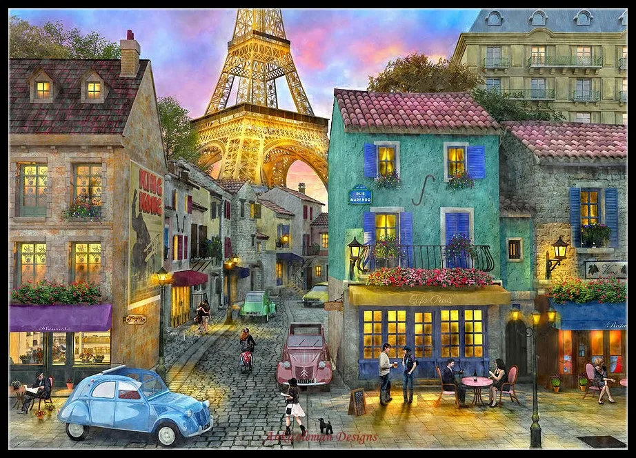 Paris Streets - Counted Cross Stitch Kits - DMC DIY Handmade Needlework for Embroidery 14 ct Cross Stitch Sets
Paris Streets - Counted Cross Stitch Kits - DMC DIY Handmade Needlework for Embroidery 14 ct Cross Stitch Sets