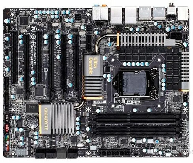 Для Gigabyte GA-P67A-UD7-B3 оригинальная б/у настольная материнская плата P67A-UD7-B3 P67 LGA 1155 i3 i5