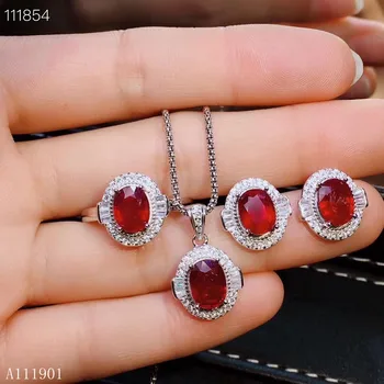 KJJEAXCMY boutique jewels 925 sterling silver inset natural ruby ladies ring pendant necklace earrings set to support detecti 
KJJEAXCMY boutique jewels 925 sterling silver inset natural ruby ladies ring pendant necklace earrings set to support detecti