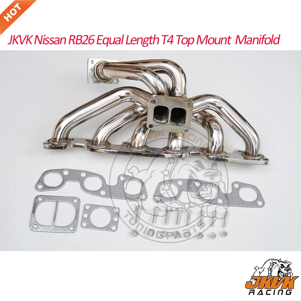 JKVK RACING NiS Skyline RB26 RB26DET Equal Length T4 Top Mount Turbo Manifold 85-99
JKVK RACING NiS Skyline RB26 RB26DET Equal Length T4 Top Mount Turbo Manifold 85-99