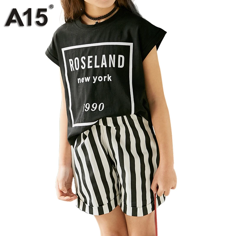 A15 Summer Children Clothing Girl Teen Clothes Two Piece Set Top and Short Pants Boutique Kids Clothing Tracksuit Set 14 12 Year
A15 Summer Children Clothing Girl Teen Clothes Two Piece Set Top and Short Pants Boutique Kids Clothing Tracksuit Set 14 12 Year
