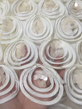 The latest 3d flowers embroidered African lace fabric with sequins fabric high quality white pink black gold wedding party dress
The latest 3d flowers embroidered African lace fabric with sequins fabric high quality white pink black gold wedding party dress