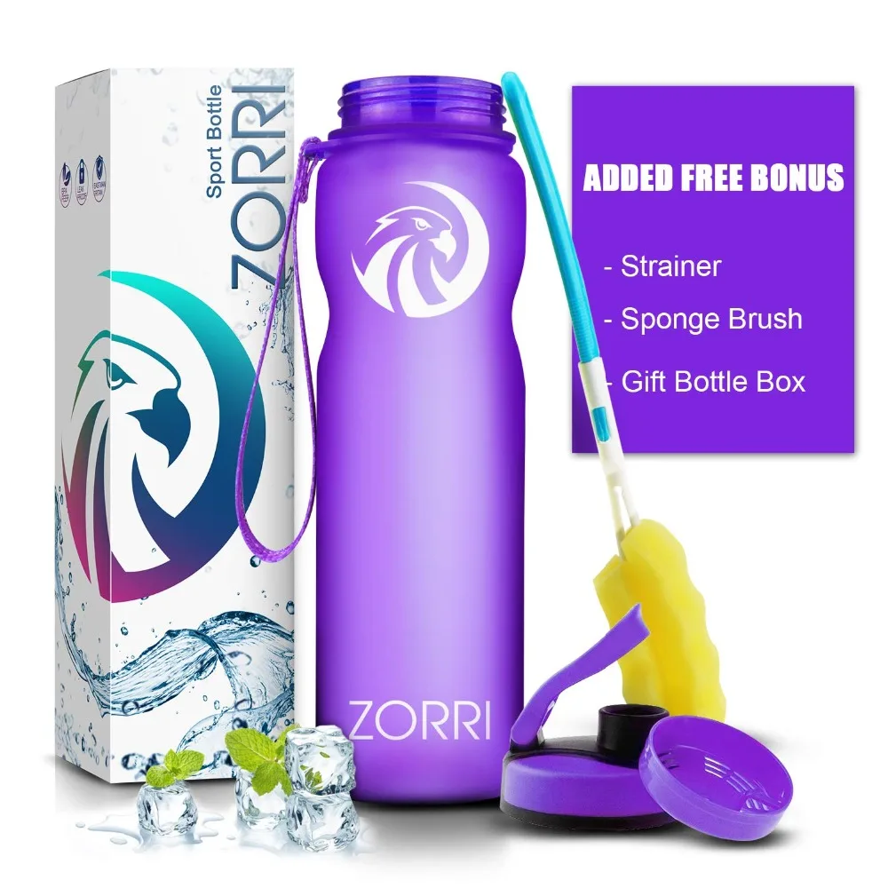 ZORRI Water Bottles Fruit Tea Sport Portable LeakProof Shaker Tritan Plastic Drinkware 600ml/800ml/1000ml BPA Free with Filter
ZORRI Water Bottles Fruit Tea Sport Portable LeakProof Shaker Tritan Plastic Drinkware 600ml/800ml/1000ml BPA Free with Filter