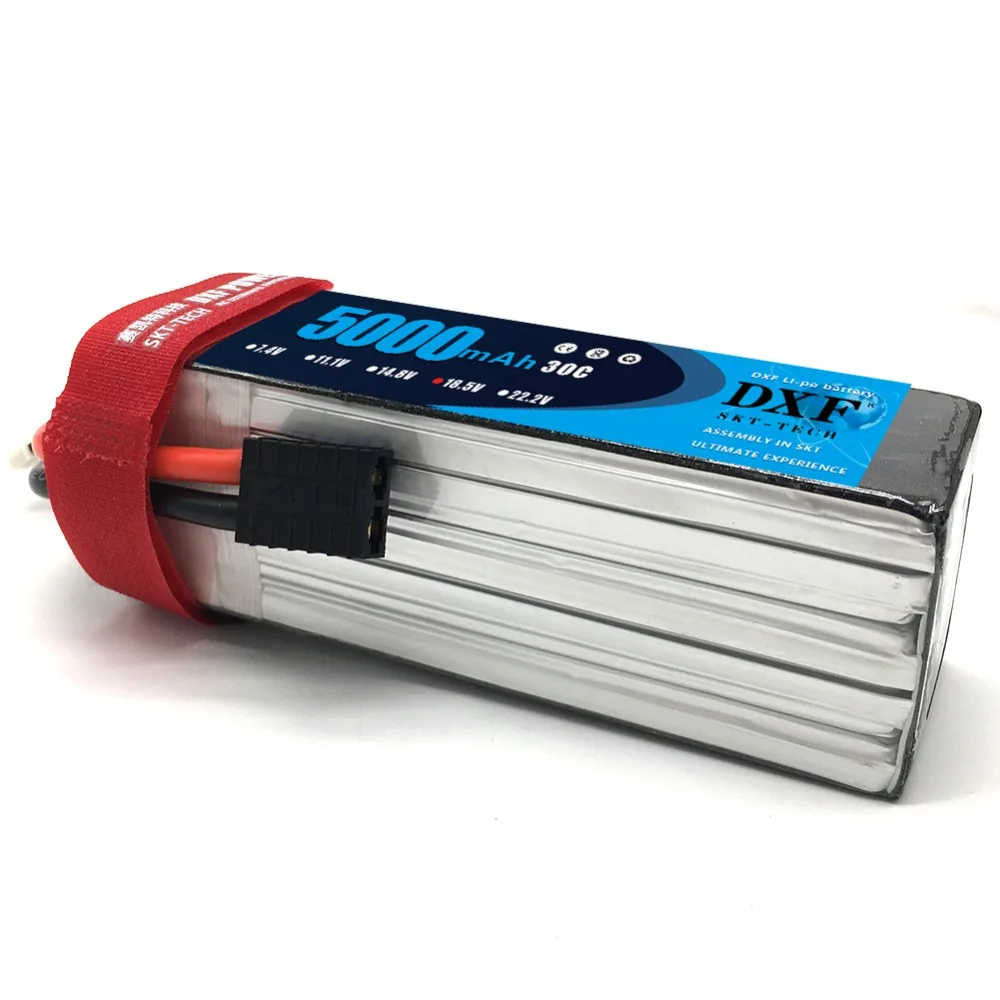 DXF LiPo Battery 5000mAh 18.5V 5S 30C Max60C For RC helicopter Car Drone Quadcopter Rc Boat
DXF LiPo Battery 5000mAh 18.5V 5S 30C Max60C For RC helicopter Car Drone Quadcopter Rc Boat