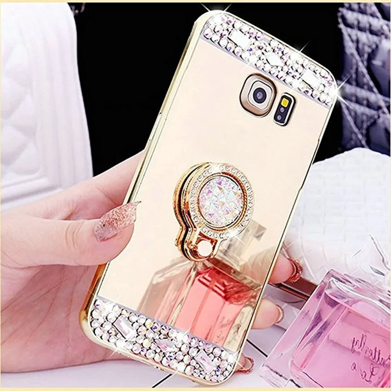 Зеркальный чехол для телефона Note 9 8 S10 S10e S8 S9 Plus S7 Edge Samsung Galaxy A71 A51 A50 A30 A10 C8 C9 Pro J7 Neo J3