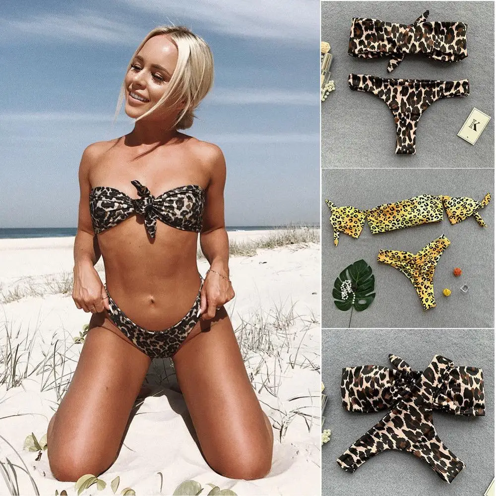 New Women Push-up Padded Triangle Bra Top Thong Bottom Bikini Set Swimsuit Swimwear Beachwear
New Women Push-up Padded Triangle Bra Top Thong Bottom Bikini Set Swimsuit Swimwear Beachwear