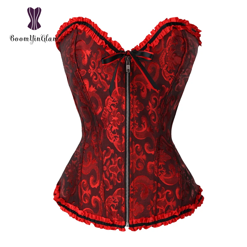 Front Zip Slimming Waist Shaper Lace Up Women Bustier Plus Size Body Shapewear Pleated Boned Corset Overbust With G String 819#
Front Zip Slimming Waist Shaper Lace Up Women Bustier Plus Size Body Shapewear Pleated Boned Corset Overbust With G String 819#