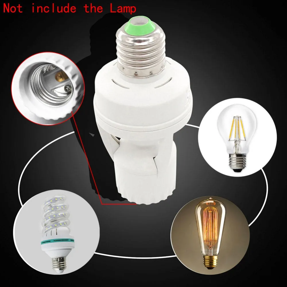 LED PIR Infrared Motion Sensor Lamp Switch Socket Identify Day and Night Automatically for E27 LED 220V Screw Light Bulbs Holder
LED PIR Infrared Motion Sensor Lamp Switch Socket Identify Day and Night Automatically for E27 LED 220V Screw Light Bulbs Holder