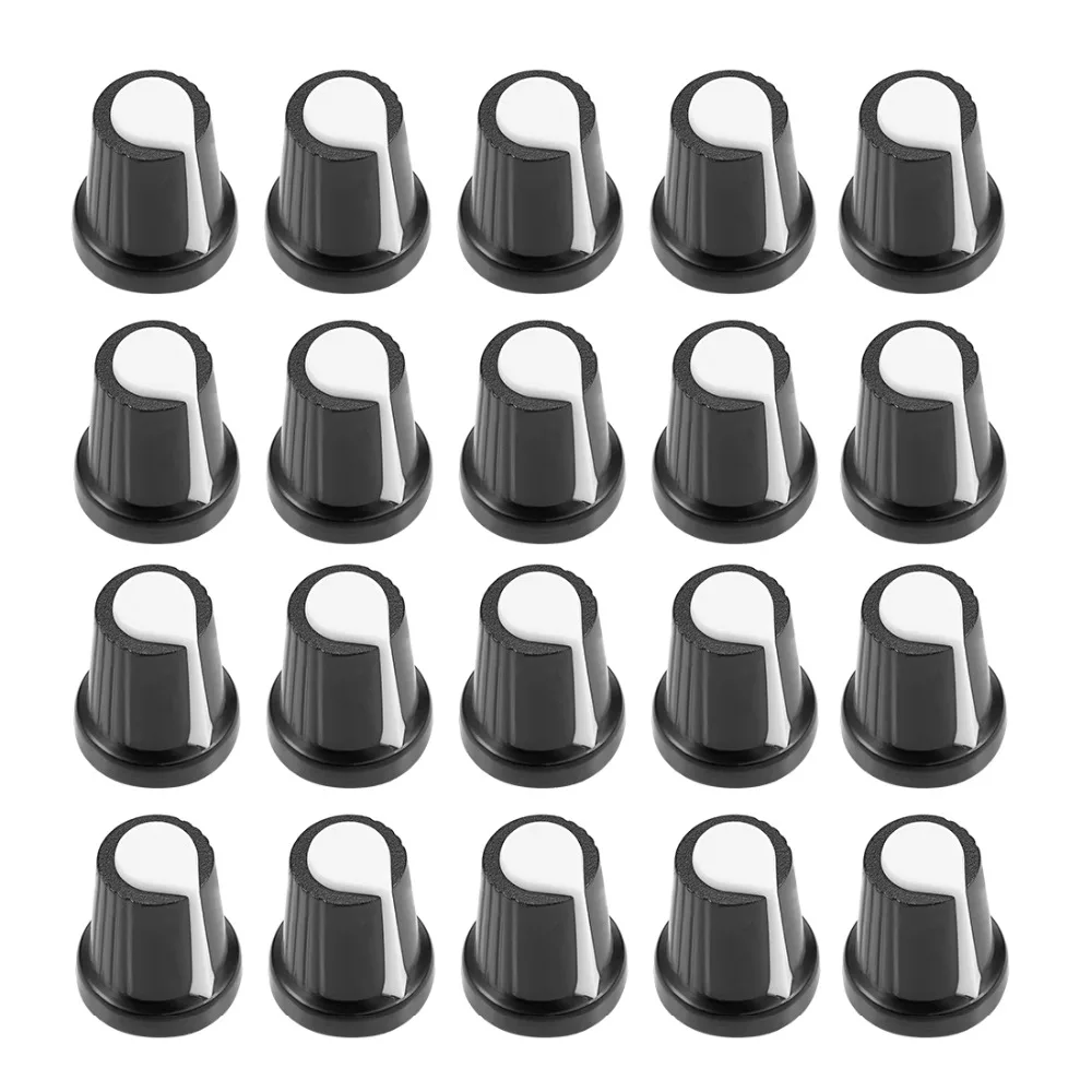 UXCELL 20Pcs 6mm Insert Shaft 15.x17mm Plastic Potentiometer Rotary Knob Pots Black White For Connect The Rotary Potentiometer
UXCELL 20Pcs 6mm Insert Shaft 15.x17mm Plastic Potentiometer Rotary Knob Pots Black White For Connect The Rotary Potentiometer