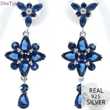 SheType 6.8g Pretty Tanzanite Mother'sDay Gift 925 Solid Sterling Silver Earrings 39x15mm
SheType 6.8g Pretty Tanzanite Mother'sDay Gift 925 Solid Sterling Silver Earrings 39x15mm