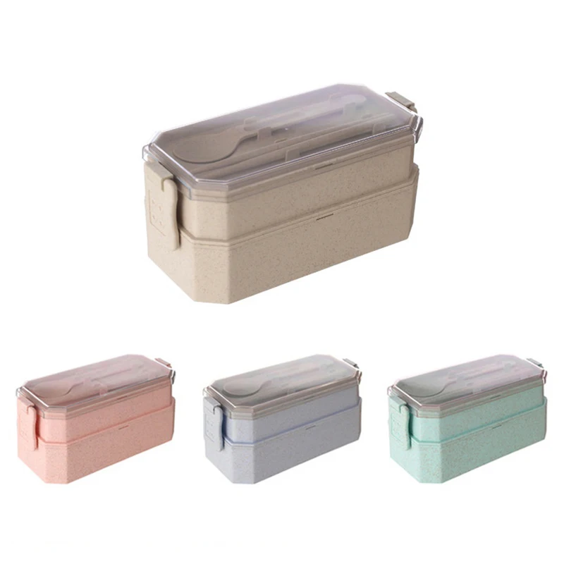 Organic Wheat Straw Lunch Box Double Layers Eco-friendly Food Boxes Student Office Microwave Lunch Box With Spoon Chopsticks New
Organic Wheat Straw Lunch Box Double Layers Eco-friendly Food Boxes Student Office Microwave Lunch Box With Spoon Chopsticks New