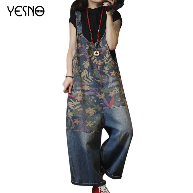 YESNO PFU Women Casual Loose Denim Jumpsuits Boyfriend Wide Leg Jeans Overalls Floral Patch Stitched/Pockets Rompers
YESNO PFU Women Casual Loose Denim Jumpsuits Boyfriend Wide Leg Jeans Overalls Floral Patch Stitched/Pockets Rompers