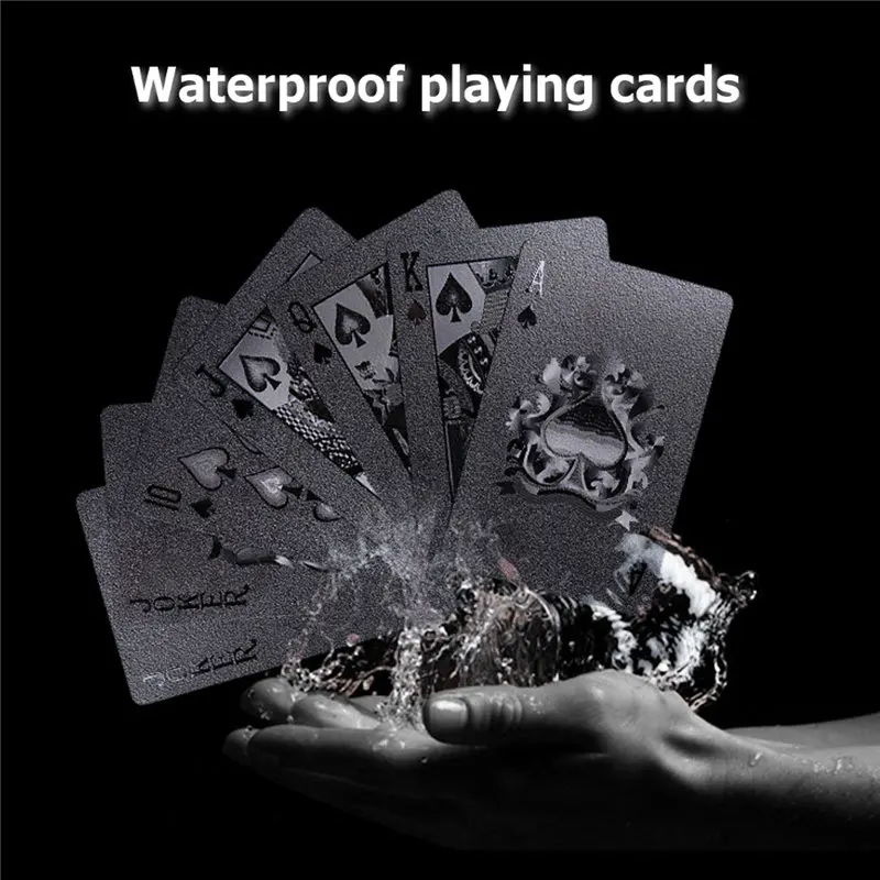 Hot Board Games 54pcs Black Diamond Plastic Playing Cards Collection Poker Cards Black Poker Card Sets Classic Magic Tricks Tool
Hot Board Games 54pcs Black Diamond Plastic Playing Cards Collection Poker Cards Black Poker Card Sets Classic Magic Tricks Tool