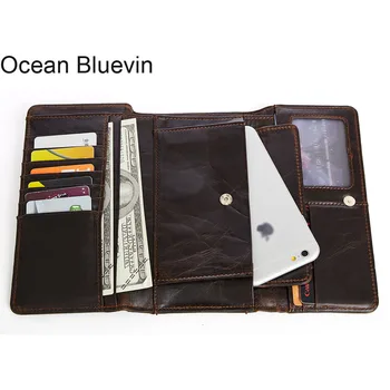 OCEAN BLUEVIN New Hot Large Capacity Genuine Leather Man Long Wallet Credit Card Holder Clasp Coin Purse Men Wallets Male Clutch 
OCEAN BLUEVIN New Hot Large Capacity Genuine Leather Man Long Wallet Credit Card Holder Clasp Coin Purse Men Wallets Male Clutch