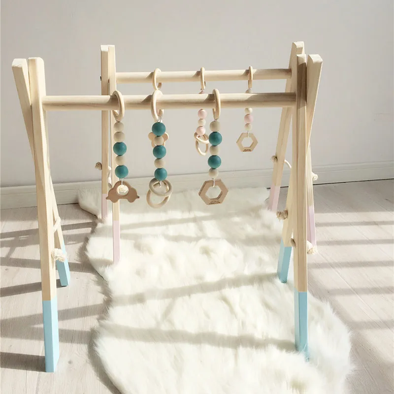 nordic wooden baby gym