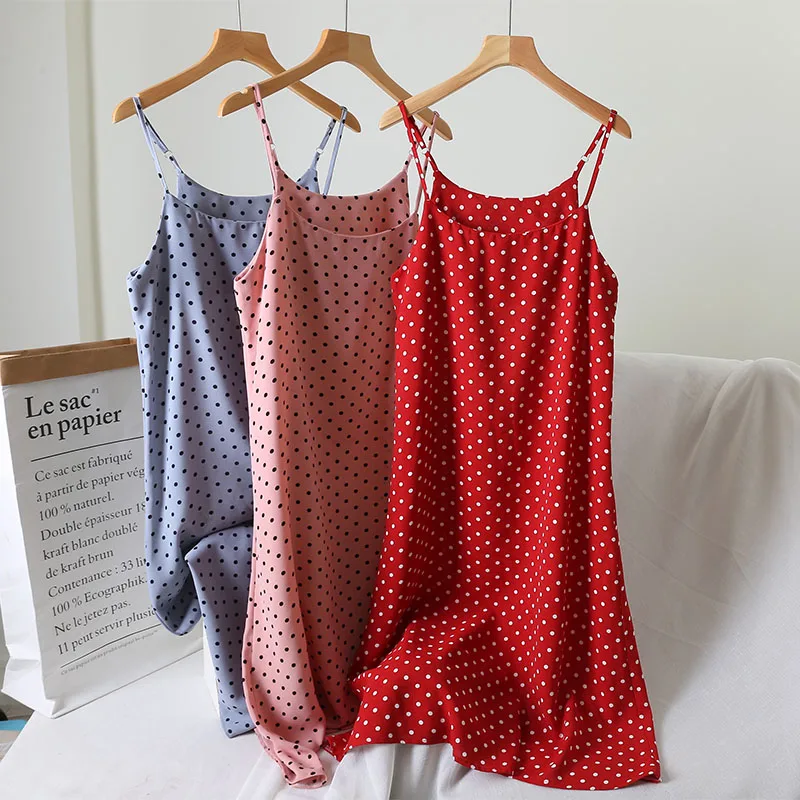 Obrix Light Streetwear Vintage Female Dress Sleeveless Long Loose Dot Pattern Sweet Mid Length Spaghetti Strap Dress For Summer
Obrix Light Streetwear Vintage Female Dress Sleeveless Long Loose Dot Pattern Sweet Mid Length Spaghetti Strap Dress For Summer