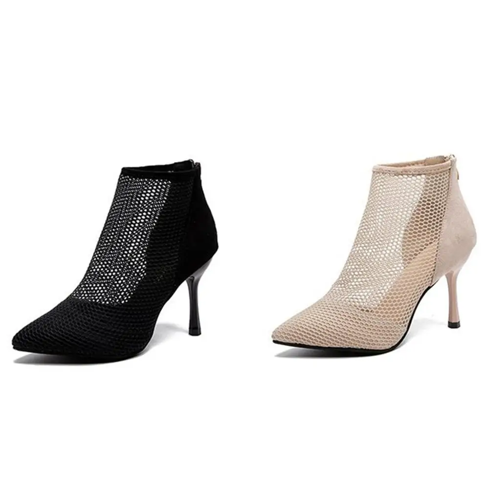 YOUYEDIAN Women Shoes Zipper Pointed Toe Ladies High Thin Heels Mesh Shoes Female Sandals Summer Classics Topuklu Ayakkabi 2019
YOUYEDIAN Women Shoes Zipper Pointed Toe Ladies High Thin Heels Mesh Shoes Female Sandals Summer Classics Topuklu Ayakkabi 2019