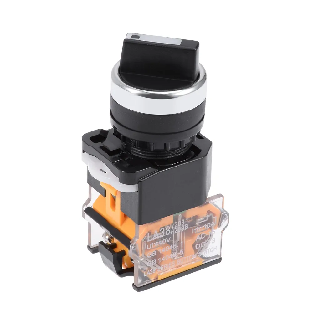 UXCELL 2Pcs 22mm Latching Lock 3 Location Rotary Selector Select Switch 2NO Two Positions 4 Terminals Mounting Rotary Button
UXCELL 2Pcs 22mm Latching Lock 3 Location Rotary Selector Select Switch 2NO Two Positions 4 Terminals Mounting Rotary Button