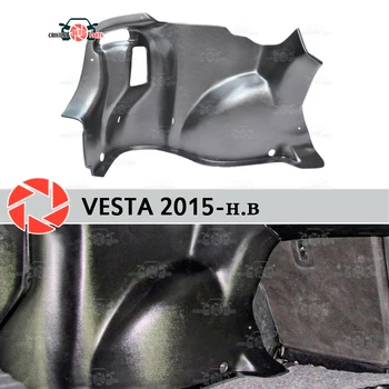 For Lada Vesta 2015- inner lining of the wheel arches to protect the carpet in the trunk accessories protection car styling 
For Lada Vesta 2015- inner lining of the wheel arches to protect the carpet in the trunk accessories protection car styling