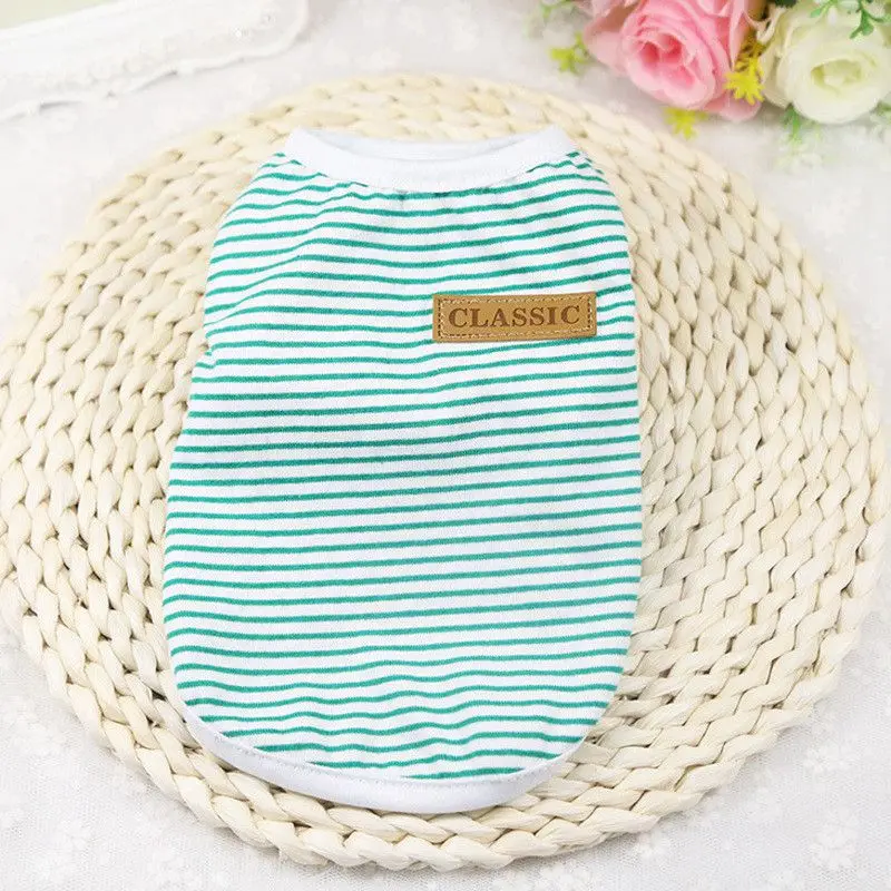 Soft Stripes Simple T-Shirt Pinscher Clothes Dog Shirt Brand Dog Clothes Wholesale Dropship XS-XXL Pet Clothes For Dogs Cats
Soft Stripes Simple T-Shirt Pinscher Clothes Dog Shirt Brand Dog Clothes Wholesale Dropship XS-XXL Pet Clothes For Dogs Cats