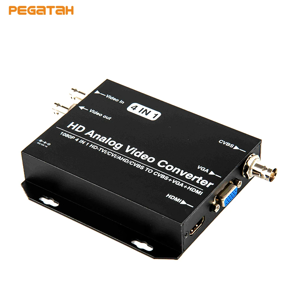 Новый 720 P 1080 HD CVI TVI AHD CVBS к HDMI VGA 4 в 1 Поддержка выход loop Видео Конвертер |