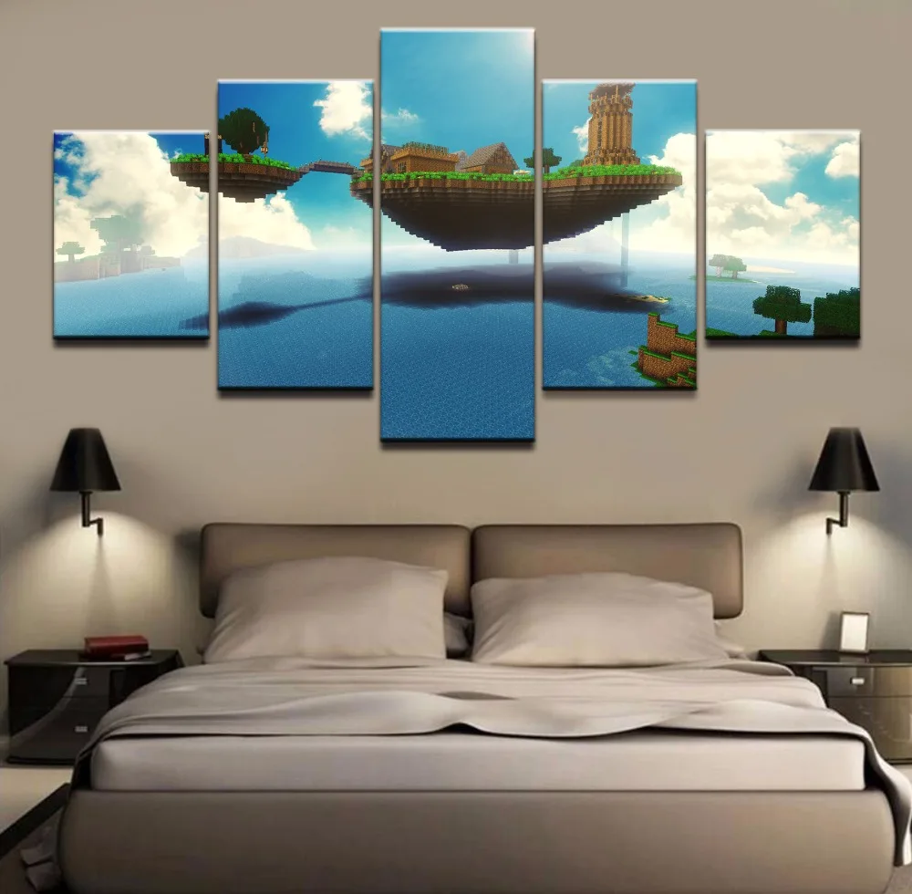 Painting Pictures 5 Panels Minecraft Canvas HD Printed Artwork Framework Modern Decorative Decor Home Wall Art Game Poster
Painting Pictures 5 Panels Minecraft Canvas HD Printed Artwork Framework Modern Decorative Decor Home Wall Art Game Poster