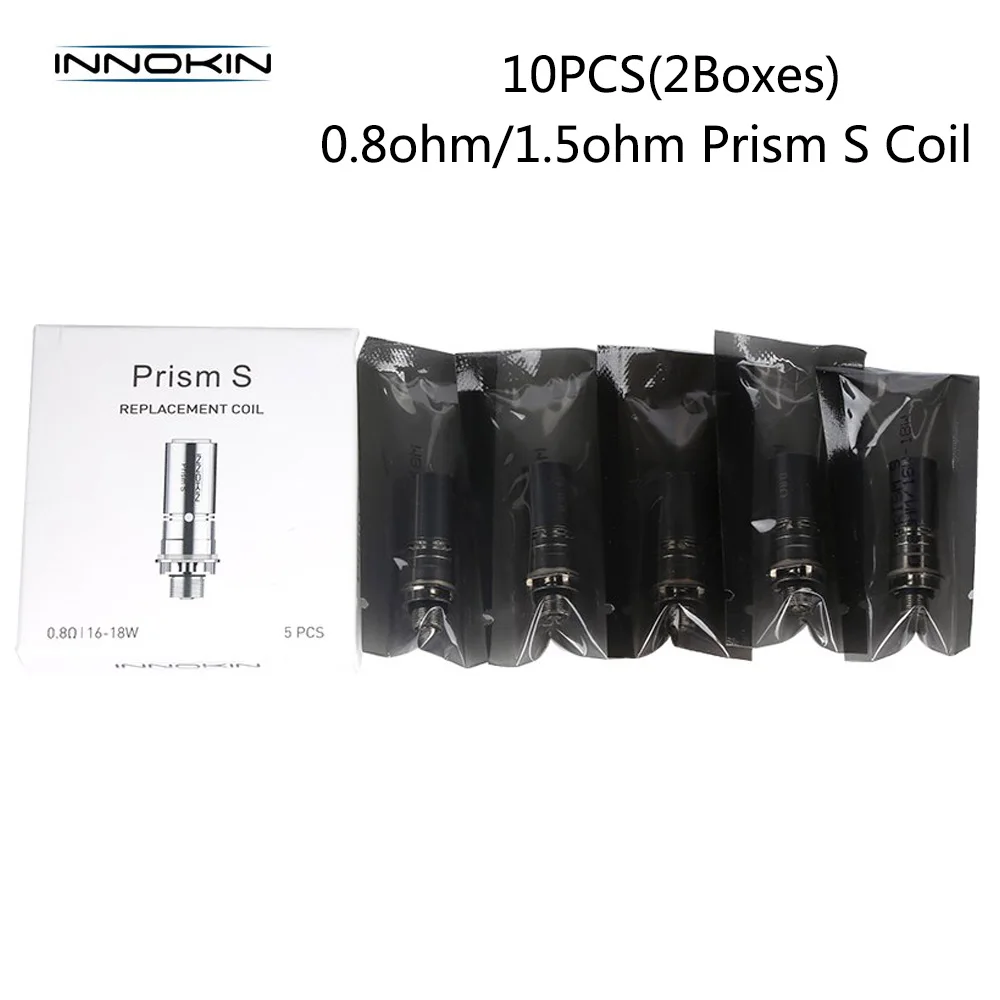 10Pcs Original Innokin Coil Prism S Replacement Coil Vape 0.8ohm 1.5ohm E Cigarettes For Prism T20S Tank Atomizer Vaporizer
10Pcs Original Innokin Coil Prism S Replacement Coil Vape 0.8ohm 1.5ohm E Cigarettes For Prism T20S Tank Atomizer Vaporizer