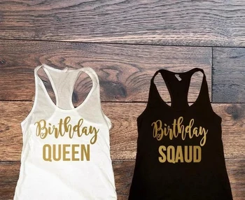 personalized text Birthday Queen squad girls lady party Tank tops tees Forty squad Bachelorette t Shirts Party favors gifts
personalized text Birthday Queen squad girls lady party Tank tops tees Forty squad Bachelorette t Shirts Party favors gifts