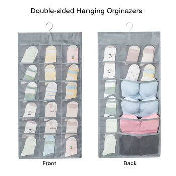 15/30 Pockets Double-sided Clothing Hanging Organizers Bra Underwear Socks Storage Bags Folding Space-saving Wardrobe Organizer
15/30 Pockets Double-sided Clothing Hanging Organizers Bra Underwear Socks Storage Bags Folding Space-saving Wardrobe Organizer