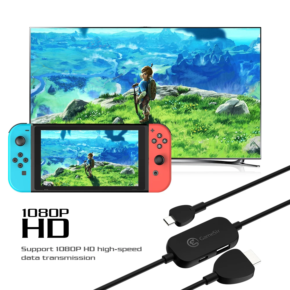 GameSir GTV120 20V/3A Mini 1080P HDMI Display Adapter and Converter Cable Best For Nintendo Switch /HUAWEI/Samsung/Microsoft
GameSir GTV120 20V/3A Mini 1080P HDMI Display Adapter and Converter Cable Best For Nintendo Switch /HUAWEI/Samsung/Microsoft
