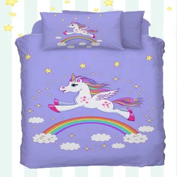 Else 4 Piece Star Clouds Unicorn Horse Run on Rainbow 3D Print Cotton Satin Baby Duvet Cover Bedding Set Pillow Case Bed Sheet
Else 4 Piece Star Clouds Unicorn Horse Run on Rainbow 3D Print Cotton Satin Baby Duvet Cover Bedding Set Pillow Case Bed Sheet