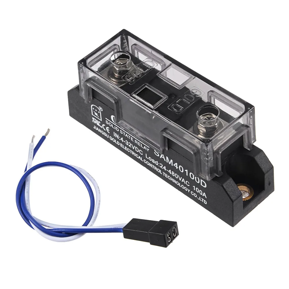 UXCELL 4-32V DC to 24-480V Relay Three Phase Solid State Relay Module DC To AC Relays Power Supplies AC 100A SAM40100D
UXCELL 4-32V DC to 24-480V Relay Three Phase Solid State Relay Module DC To AC Relays Power Supplies AC 100A SAM40100D