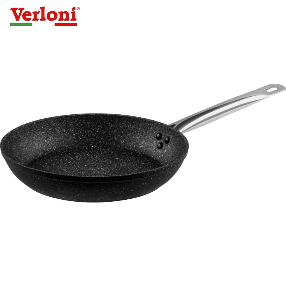 Frying Pan Verloni VL-FP2I24N14 "Sicily" with non-stick coating. Diameter 24 cm pancake home kitchen appliances coating | Дом и сад