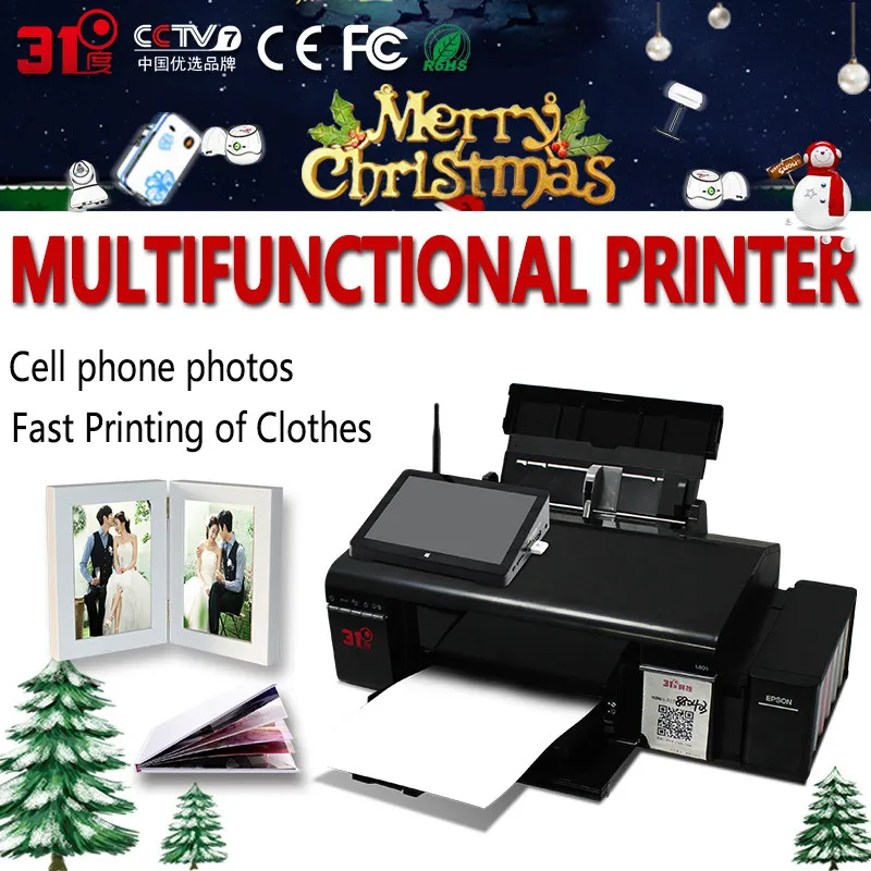 Photo Color Ink Printer with Heat Press Transfer Sublimation Machine Printing Cup Machine For Mug/Cap/T shirt/Phone Cases
Photo Color Ink Printer with Heat Press Transfer Sublimation Machine Printing Cup Machine For Mug/Cap/T shirt/Phone Cases