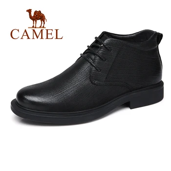 CAMEL Men Boots With Fur Genuine Leather Winter Business England Retro Black Fashion Man Shoes botas hombre invierno
CAMEL Men Boots With Fur Genuine Leather Winter Business England Retro Black Fashion Man Shoes botas hombre invierno