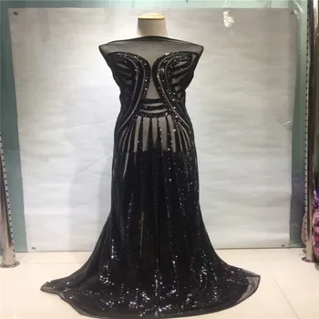 African lace fabric 2018latest sequin fabric high quality tulle sequins lace fabric for Wedding Dresses 5yds/pcs Black HJ980-2
African lace fabric 2018latest sequin fabric high quality tulle sequins lace fabric for Wedding Dresses 5yds/pcs Black HJ980-2