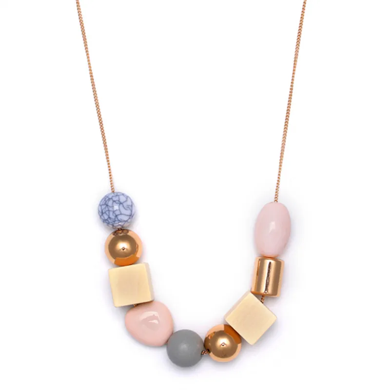 Hot sales necklace simple style lady necklace geometric elements wood white combination pendant necklace sweater chain
Hot sales necklace simple style lady necklace geometric elements wood white combination pendant necklace sweater chain